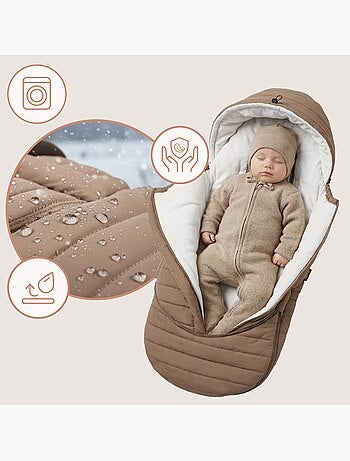 Saco para cochecito LIONELO Oli - Universal - Impermeable - +5 a -20 °C - Filtro UV