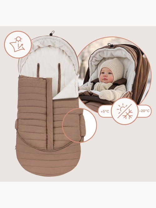 Saco para cochecito LIONELO Oli - Universal - Impermeable - +5 a -20 °C - Filtro UV - Kiabi