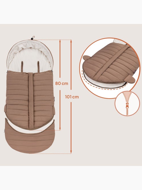 Saco para cochecito LIONELO Oli - Universal - Impermeable - +5 a -20 °C - Filtro UV - Kiabi