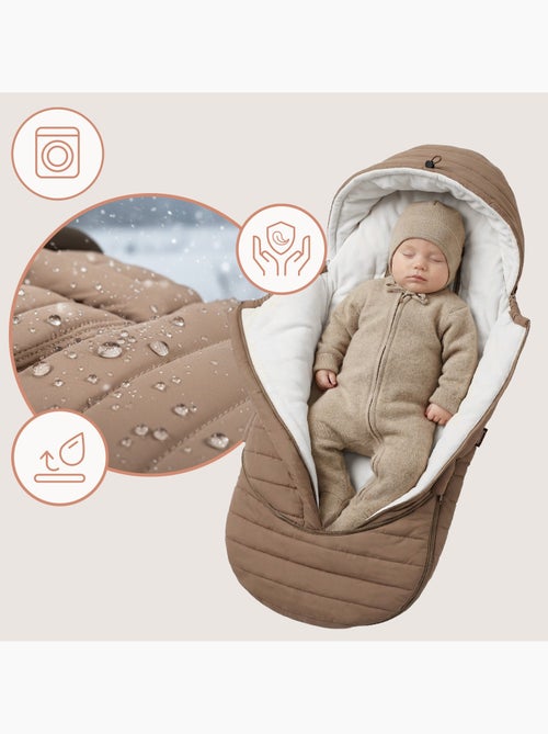 Saco para cochecito LIONELO Oli - Universal - Impermeable - +5 a -20 °C - Filtro UV - Kiabi