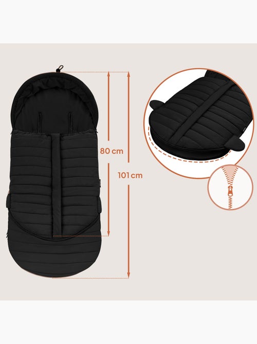 Saco para cochecito LIONELO Oli - Universal - Impermeable - +5 a -20 °C - Filtro UV - Kiabi