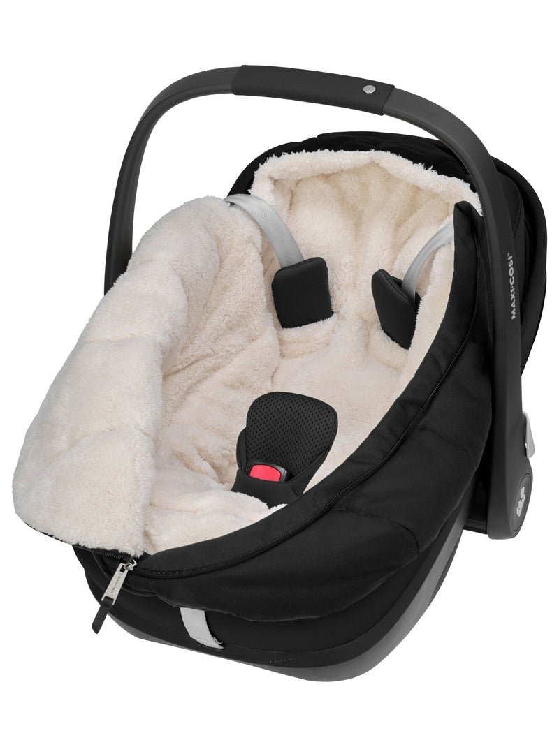 Saco térmico bebé para silla de coche Beige/Negro - Kiabi
