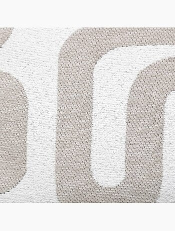 Safina cojín jacquard de lino beige 40x40cm