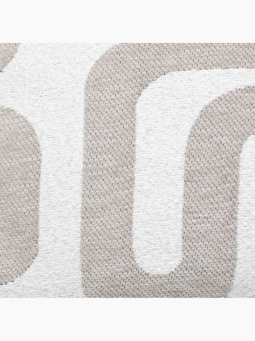 Safina cojín jacquard de lino beige 40x40cm - Kiabi