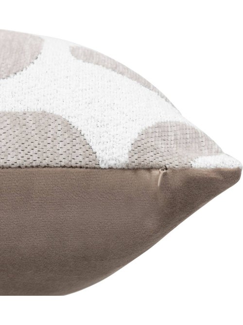 Safina cojín jacquard de lino beige 40x40cm - Kiabi