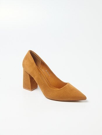 Salón de tacón alto con acabado ancho de ante - AFIBEL