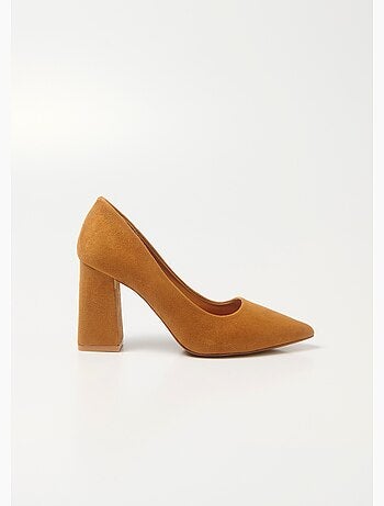 Salón de tacón alto con acabado ancho de ante - AFIBEL