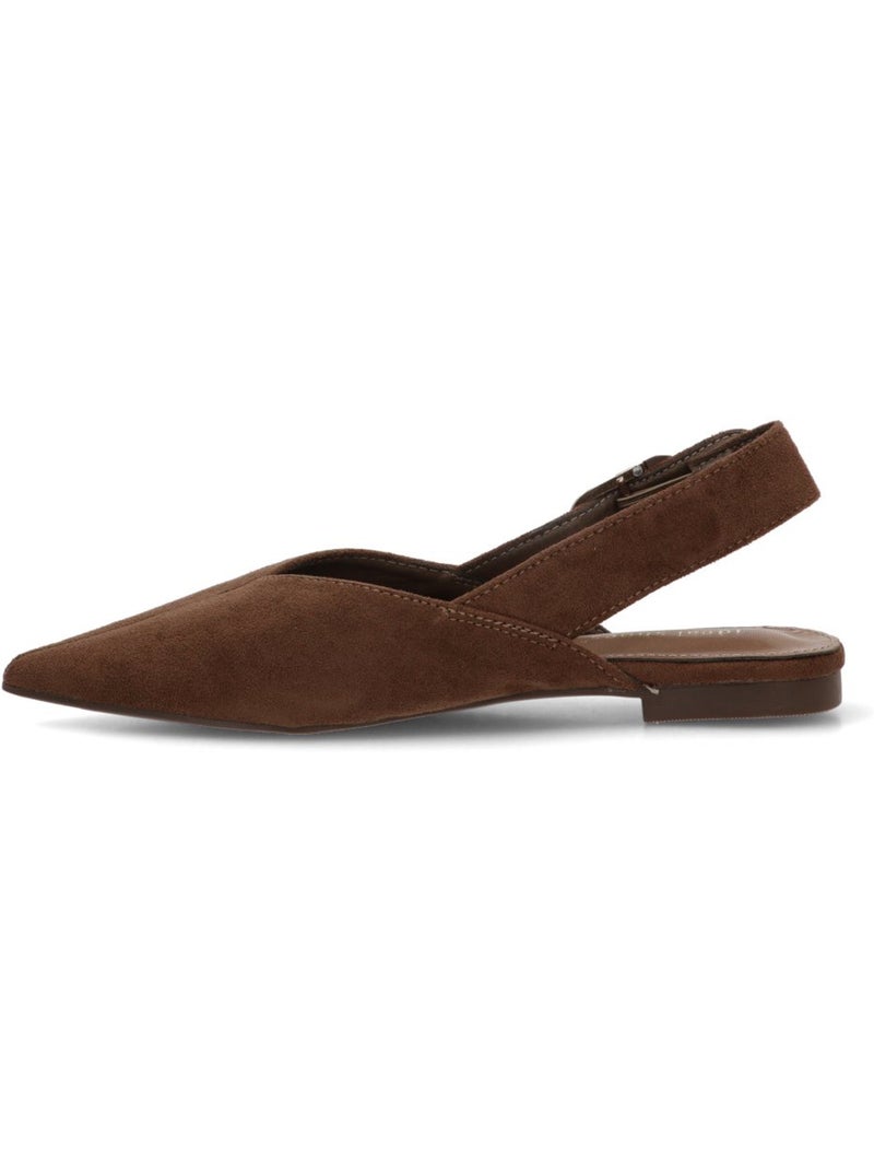 Salon diario mujer suela plana - ideal shoes Marrón capuchino - Kiabi