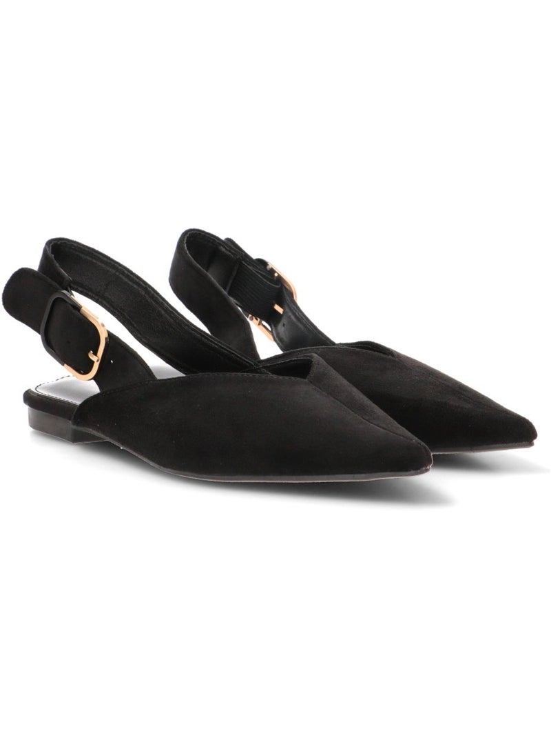 Salon diario mujer suela plana - ideal shoes Negro - Kiabi
