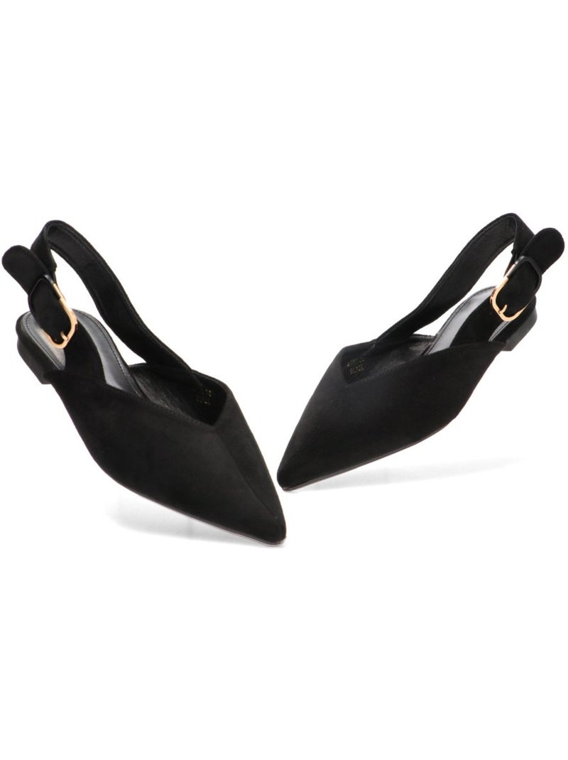 Salon diario mujer suela plana - ideal shoes Negro - Kiabi