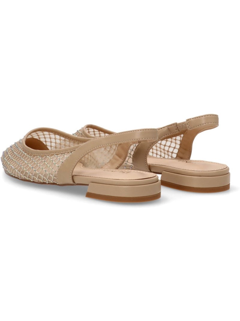 Salon diario mujer suela plana - luna collection Beige - Kiabi