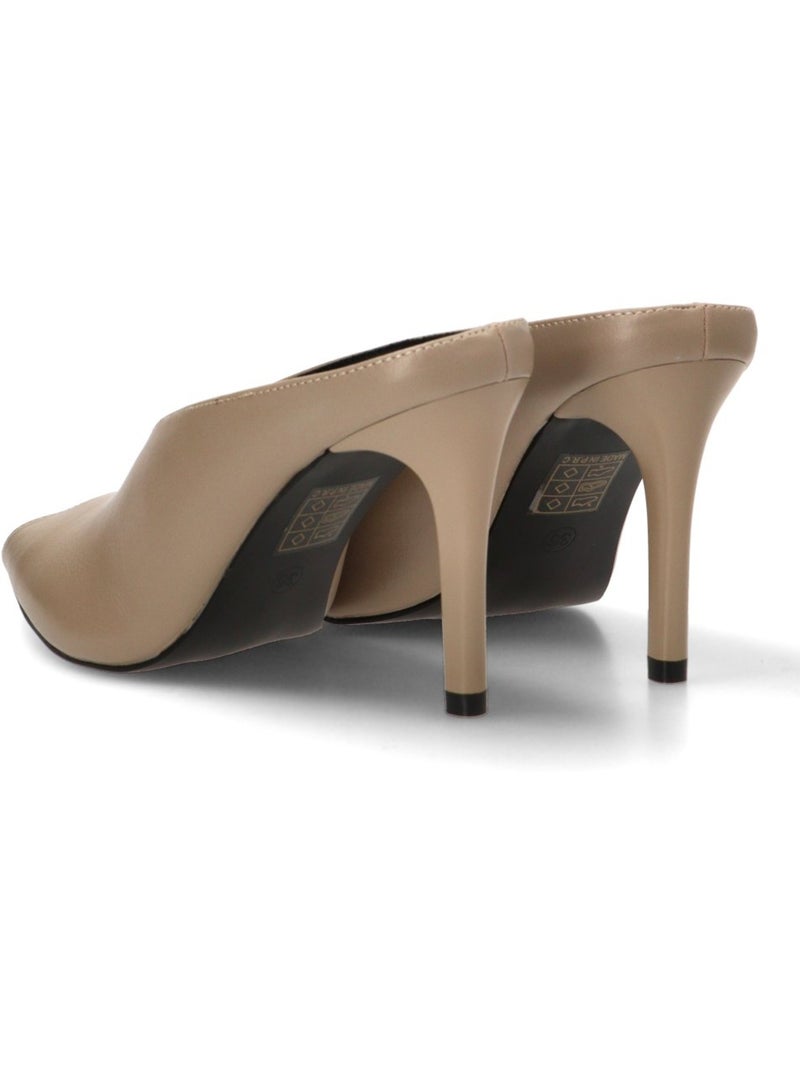 Salon diario mujer tacón alto - ideal shoes Beige - Kiabi