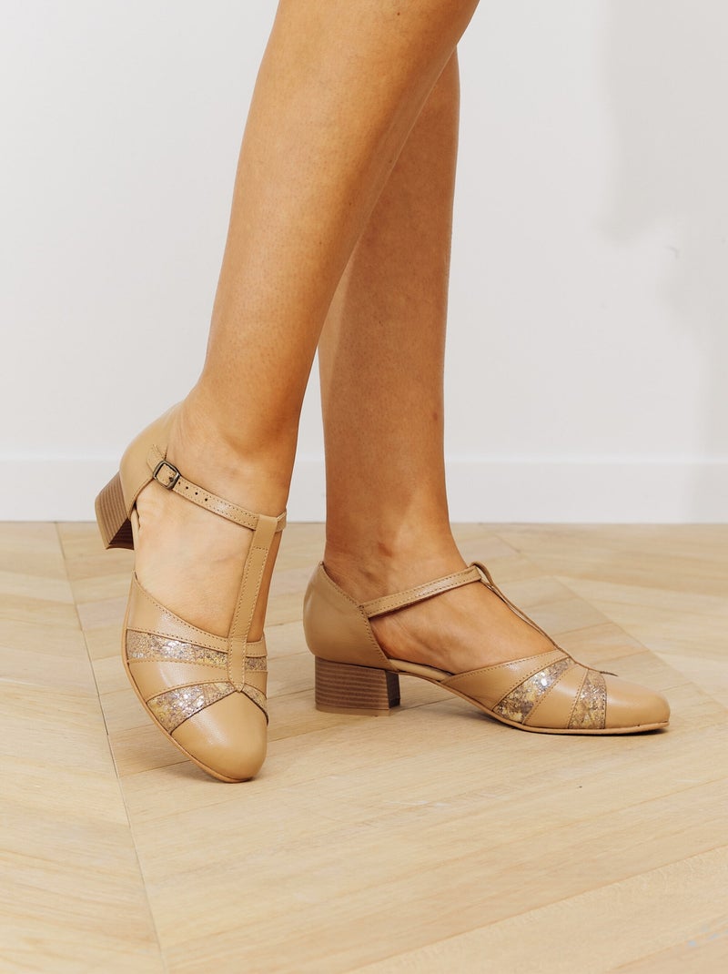 Salones de piel ancho confort - Afibel Beige - Kiabi
