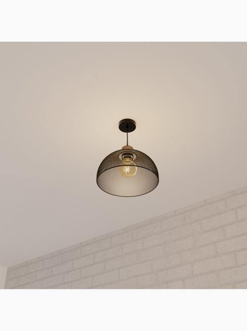 Sam lámpara colgante de metal negro d30cm - Kiabi