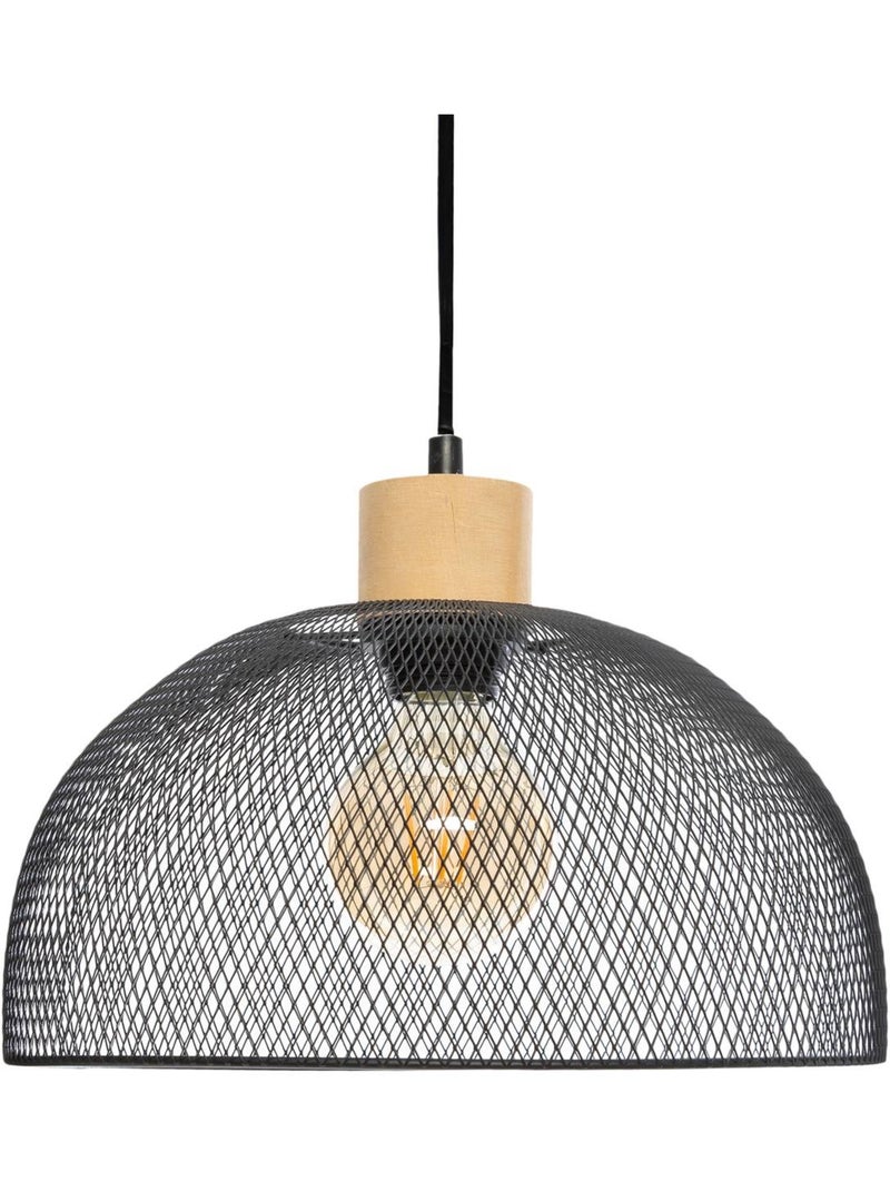 Sam lámpara colgante de metal negro d30cm Negro - Kiabi