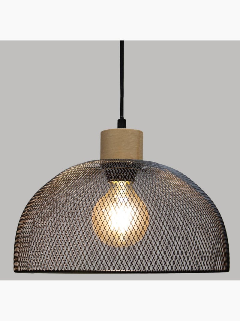Sam lámpara colgante de metal negro d30cm Negro - Kiabi