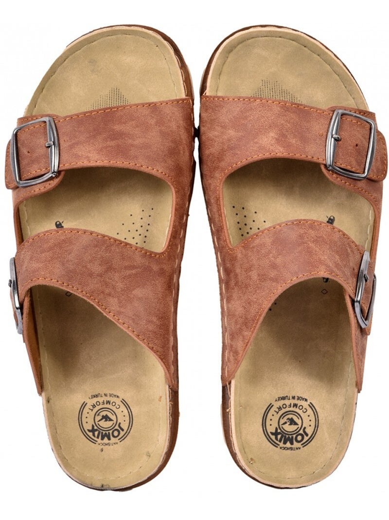 Sandales PREMIUM Marrón capuchino - Kiabi