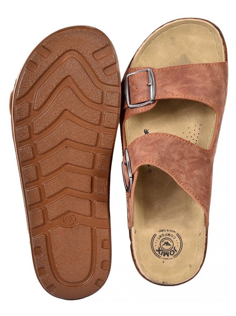 Sandales PREMIUM Marrón capuchino - Kiabi