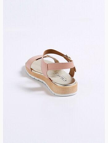 Sandalia brillante, ancho cómodo. - Afibel