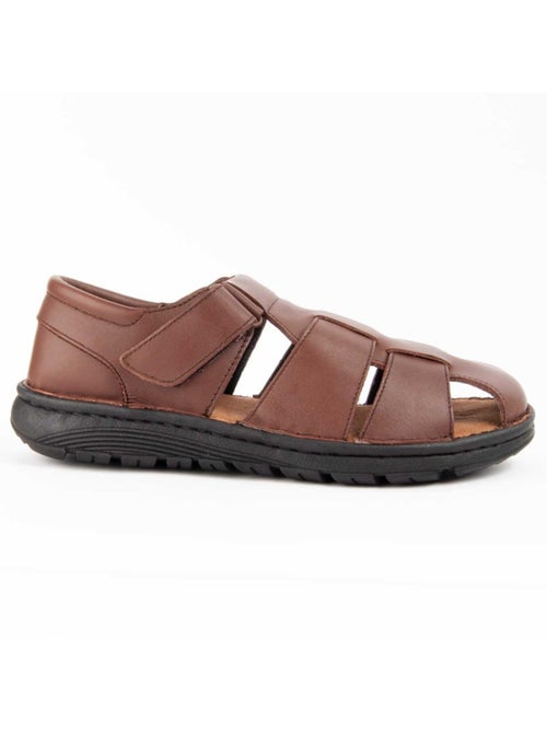 Sandalia Casual Cuero Purapiel - Kiabi