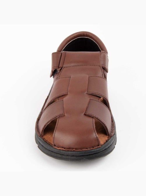Sandalia Casual Cuero Purapiel - Kiabi