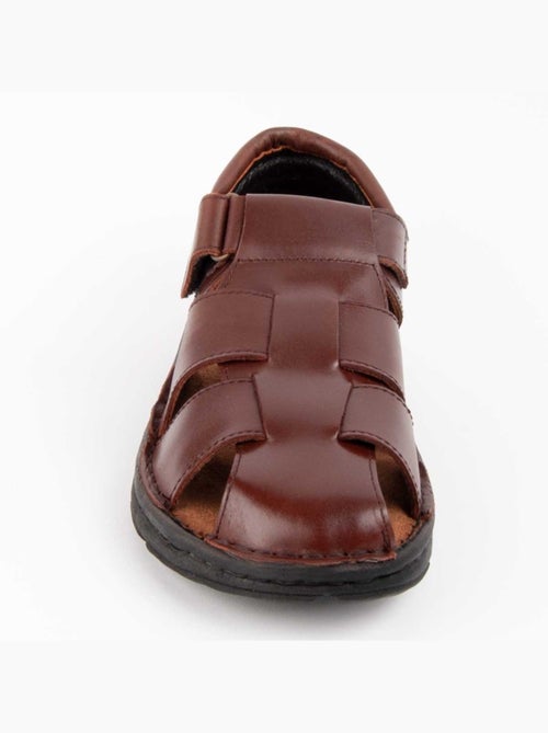 Sandalia Casual Cuero Purapiel - Kiabi