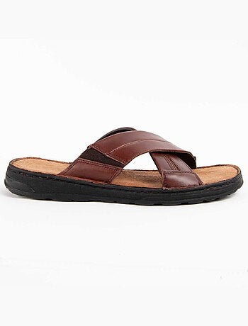 Sandalia Casual Cuero Purapiel