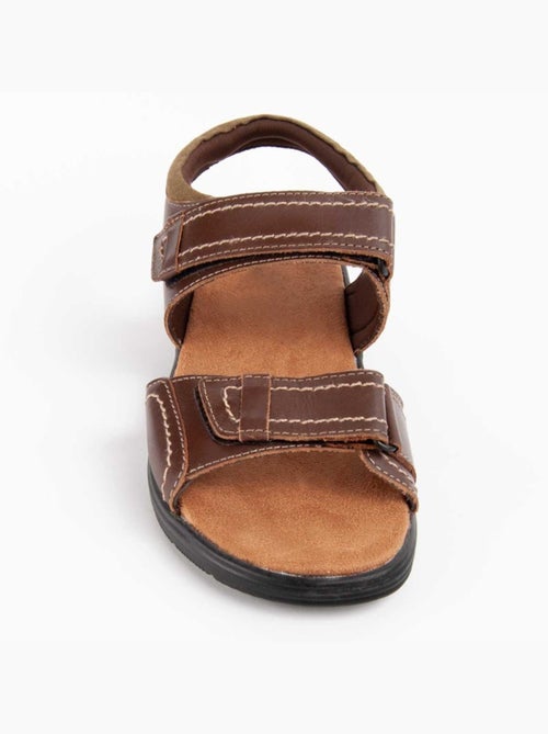 Sandalia Casual Cuero Purapiel - Kiabi