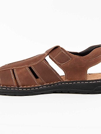 Sandalia Casual Cuero Purapiel