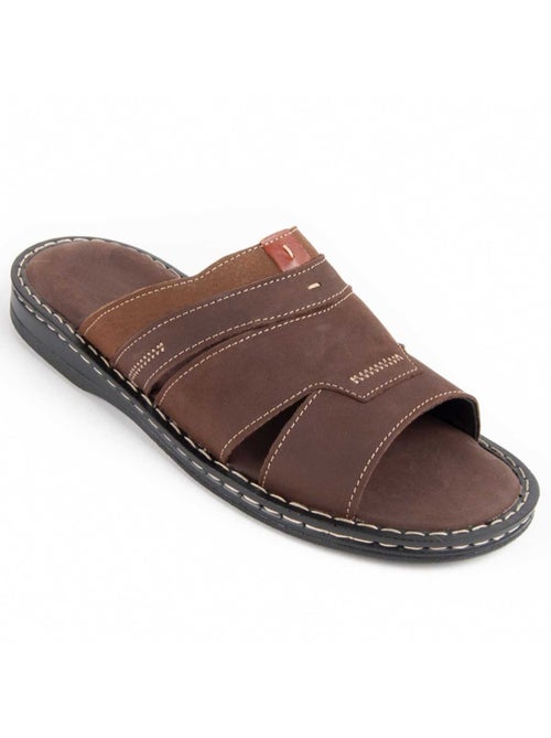 Sandalia Casual Cuero Purapiel - Kiabi