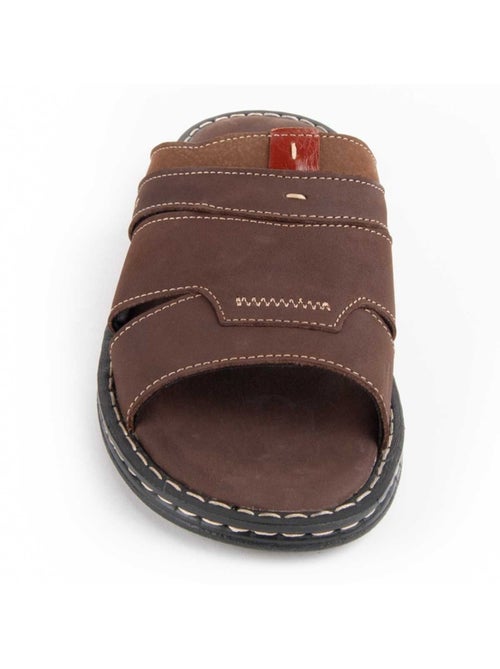 Sandalia Casual Cuero Purapiel - Kiabi