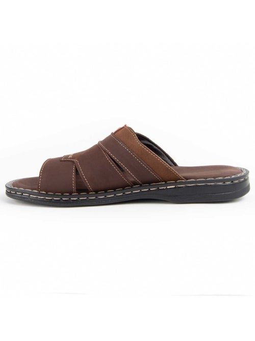 Sandalia Casual Cuero Purapiel - Kiabi