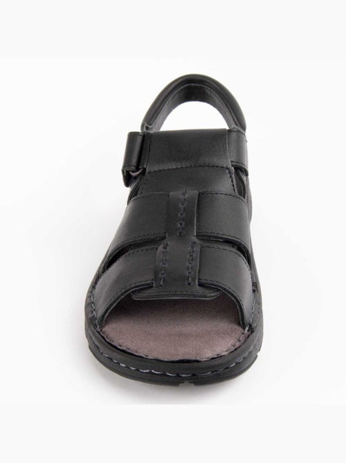 Sandalia Casual Cuero Purapiel - Kiabi