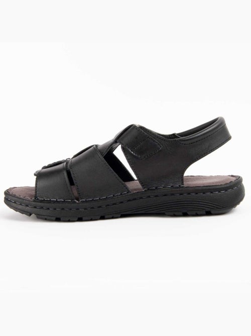 Sandalia Casual Cuero Purapiel - Kiabi