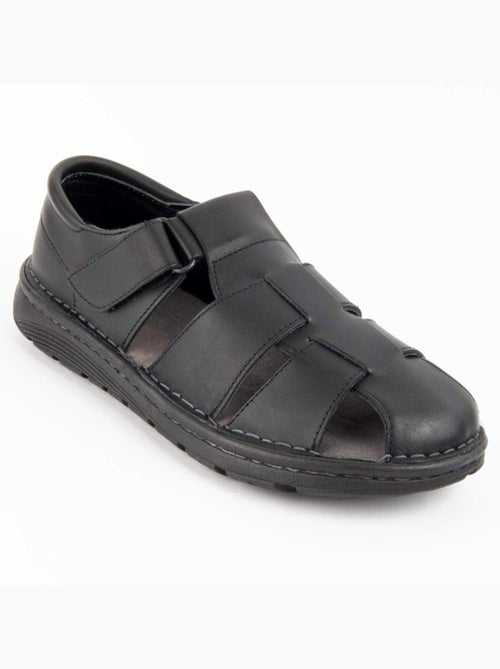 Sandalia Casual Cuero Purapiel - Kiabi
