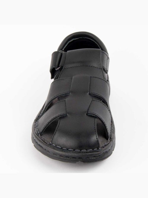 Sandalia Casual Cuero Purapiel - Kiabi