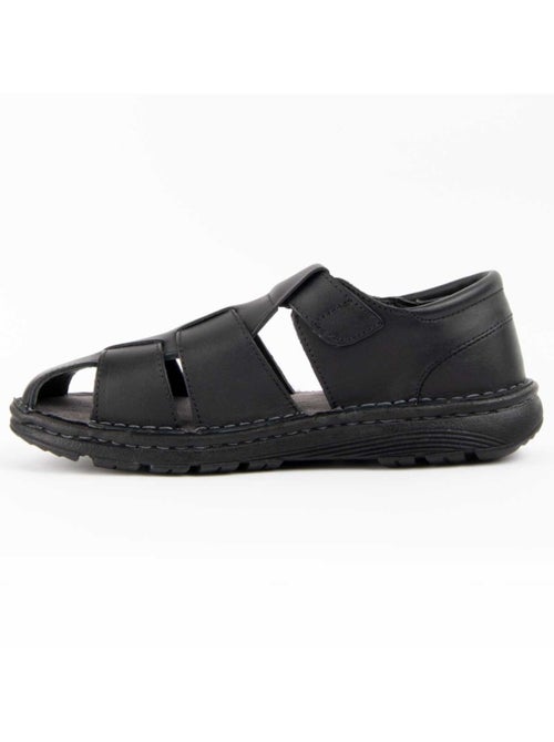 Sandalia Casual Cuero Purapiel - Kiabi