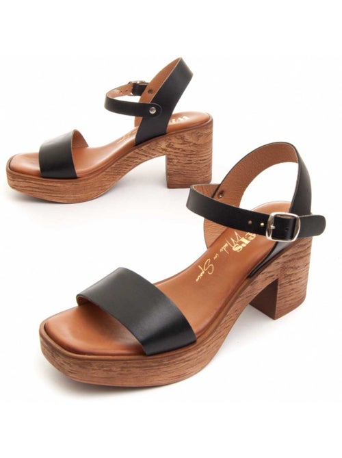 Sandalia Casual Cuero Wikers - Kiabi