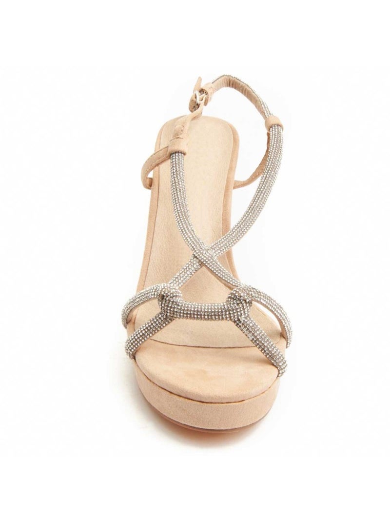 Sandalia Casual Sintetico Montevita Beige - Kiabi