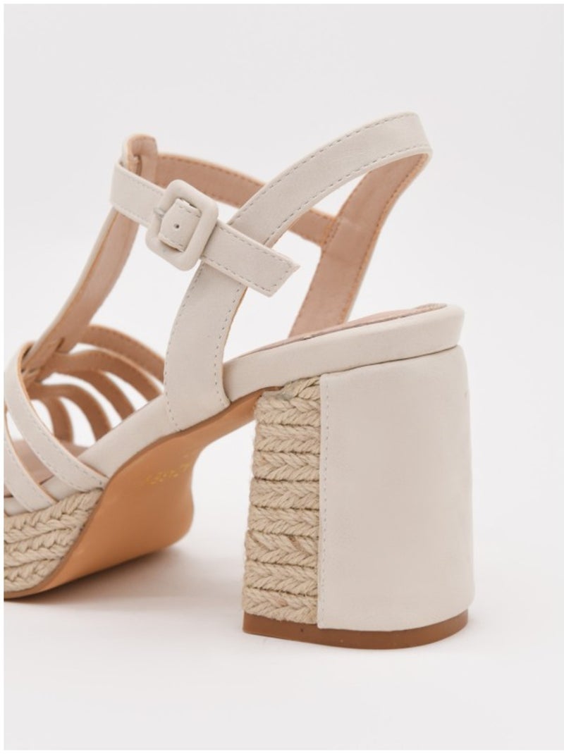 Sandalia Casual Sintetico Montevita Beige - Kiabi