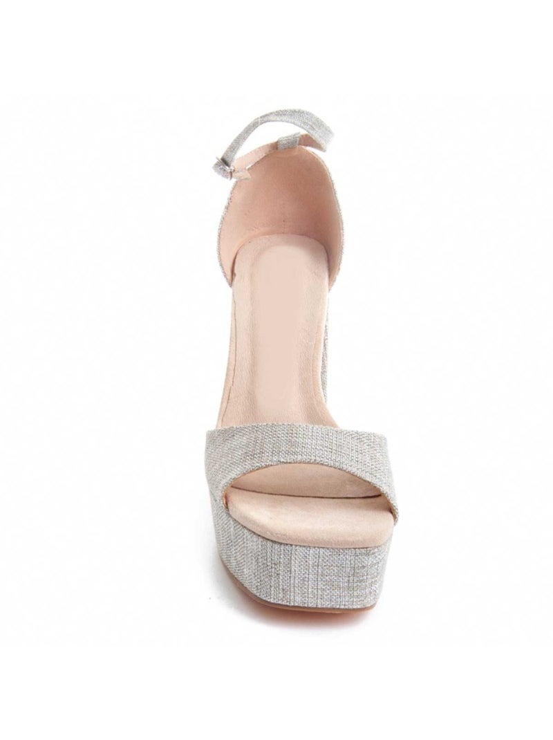 Sandalia Casual Sintetico Montevita Gris - Kiabi