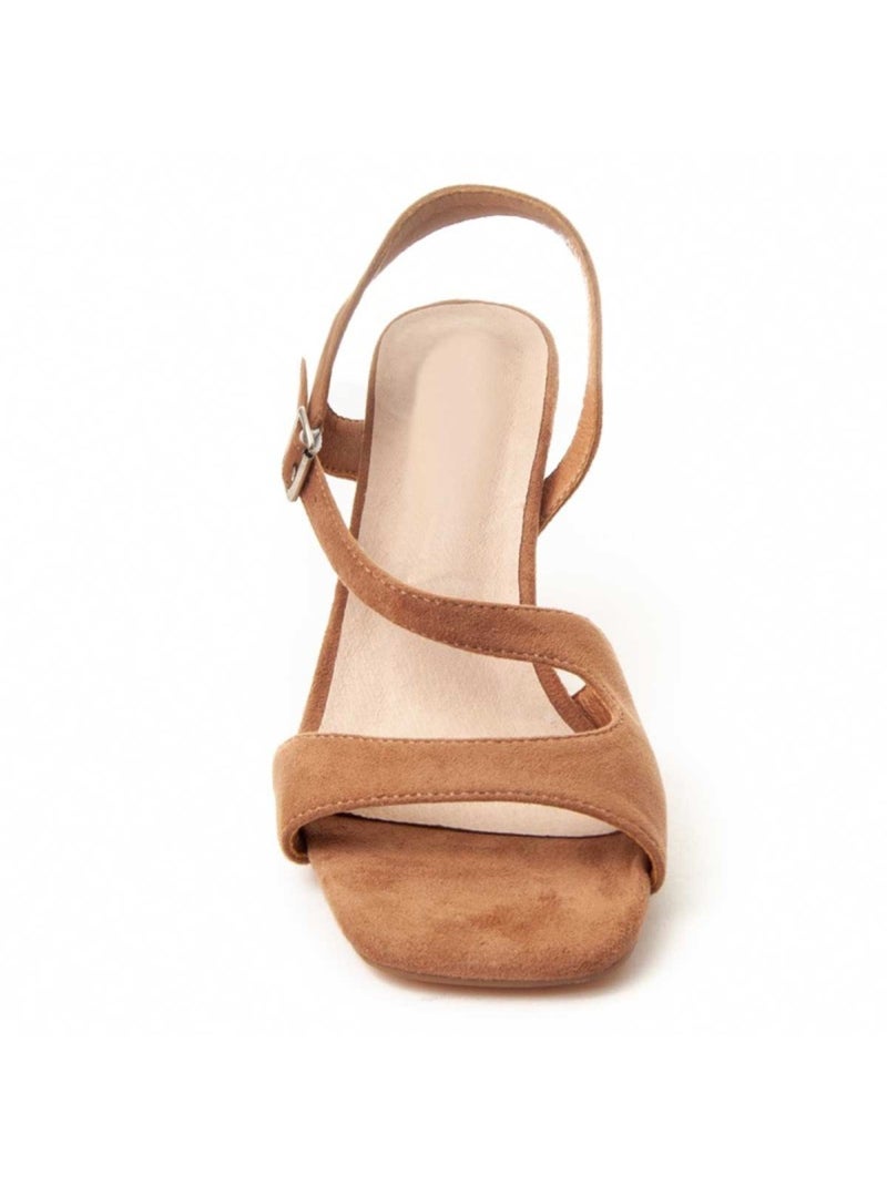 Sandalia Casual Sintetico Montevita Marrón - Kiabi