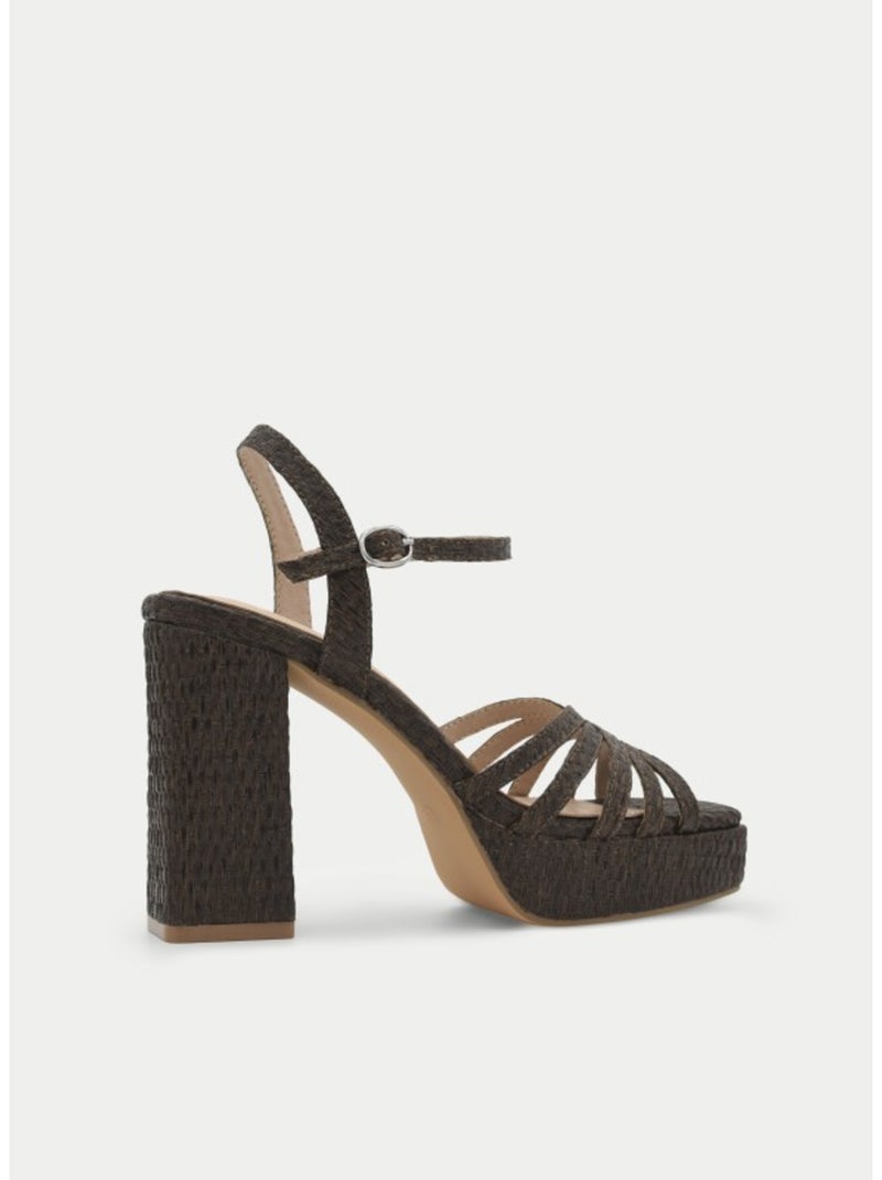 Sandalia Casual Sintetico Montevita Marrón - Kiabi