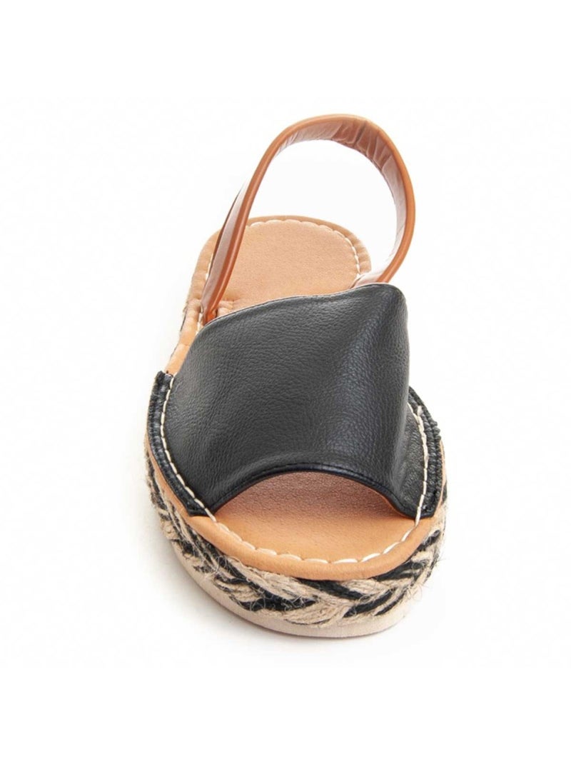 Sandalia Casual Sintetico Montevita Negro - Kiabi