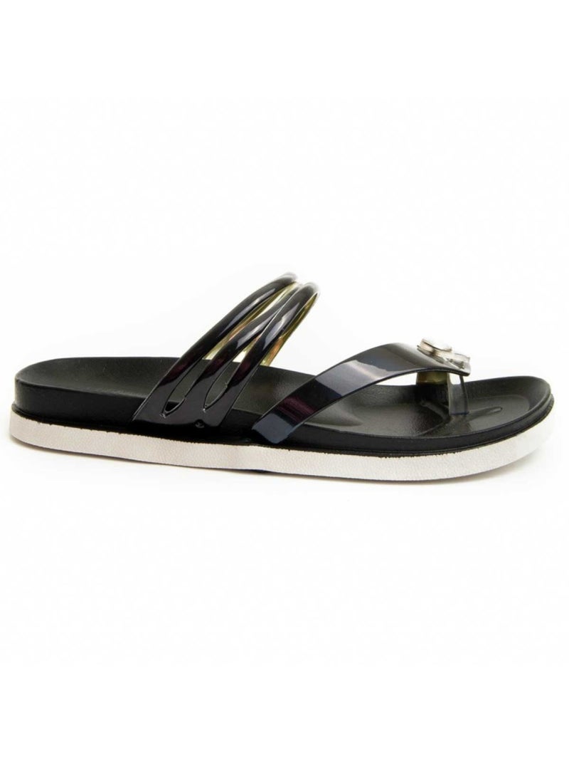 Sandalia Casual Sintetico Montevita Negro - Kiabi