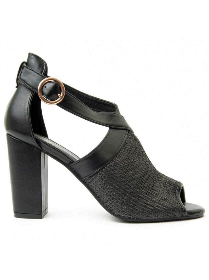 Sandalia Casual Sintetico Montevita Negro - Kiabi