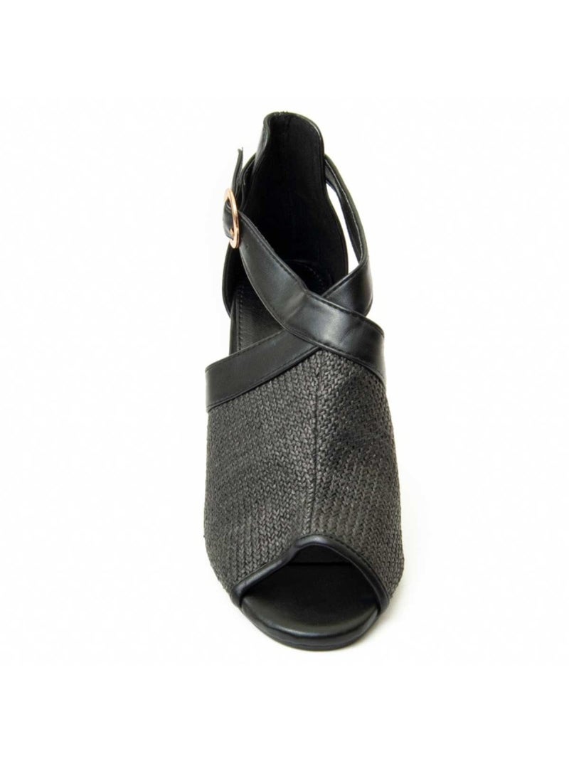 Sandalia Casual Sintetico Montevita Negro - Kiabi