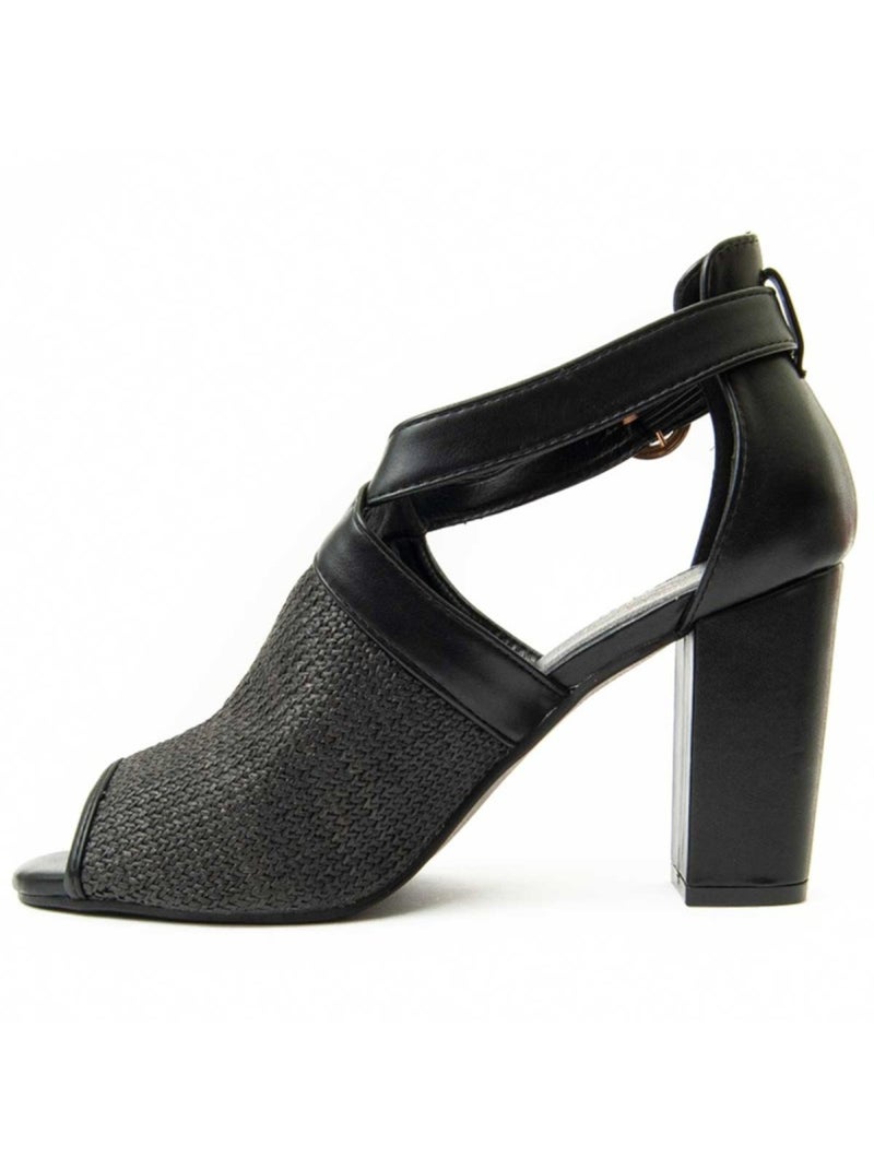 Sandalia Casual Sintetico Montevita Negro - Kiabi