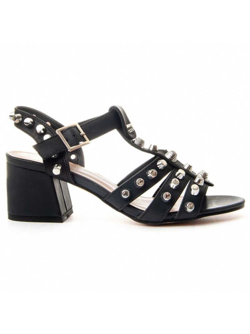 Sandalia Casual Sintetico Montevita Negro - Kiabi