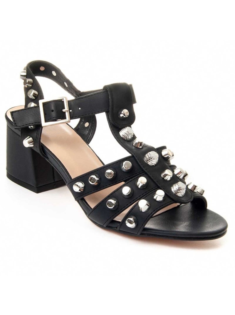 Sandalia Casual Sintetico Montevita Negro - Kiabi